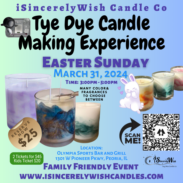 Tye Dye Candle Making Experience