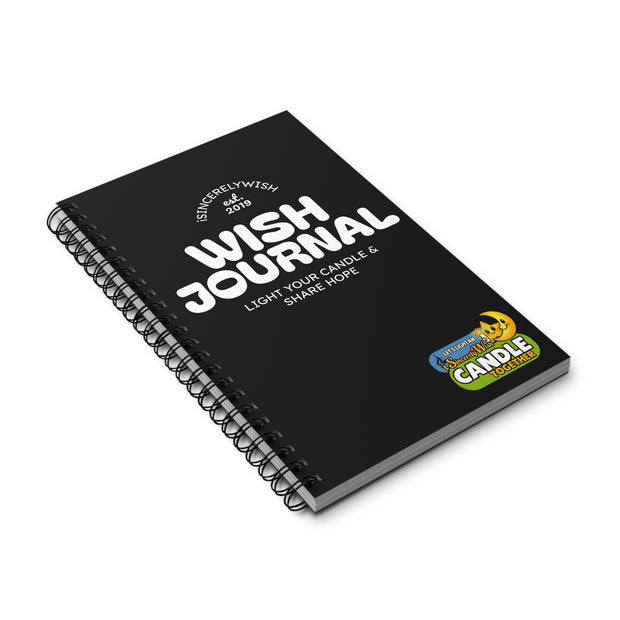 Wish Journal Spiral Notebook | Inspirational Candle Together Design