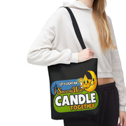 iSincerelyWish Candle Tote Bag | Cute Star and Moon Character
