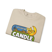 iSincerelyWish Candle Sweatshirt | Cute Star and Moon Candle Graphic