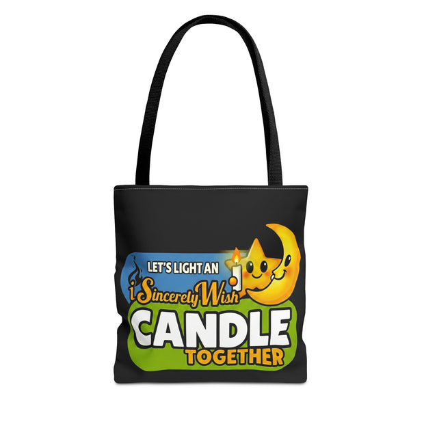 iSincerelyWish Candle Tote Bag | Cute Star and Moon Character