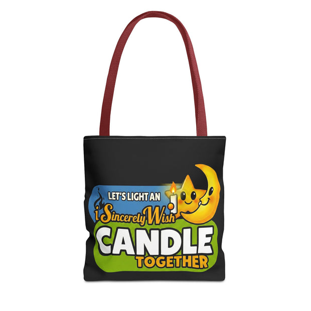 iSincerelyWish Candle Tote Bag | Cute Star and Moon Character