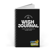 Wish Journal Spiral Notebook | Inspirational Candle Together Design