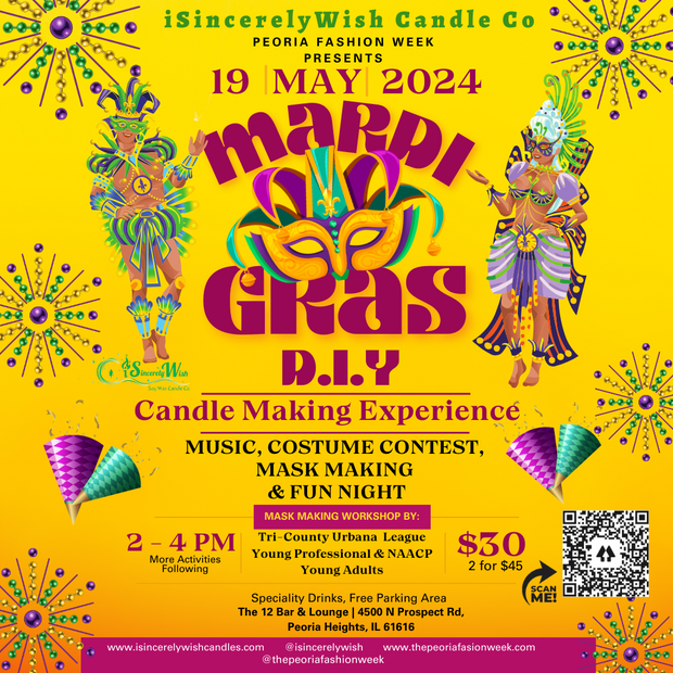 Mardi Gras Candle Making Experience