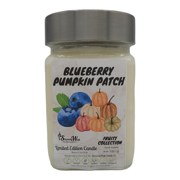 Blueberry Pumpkin Patch Square Candle