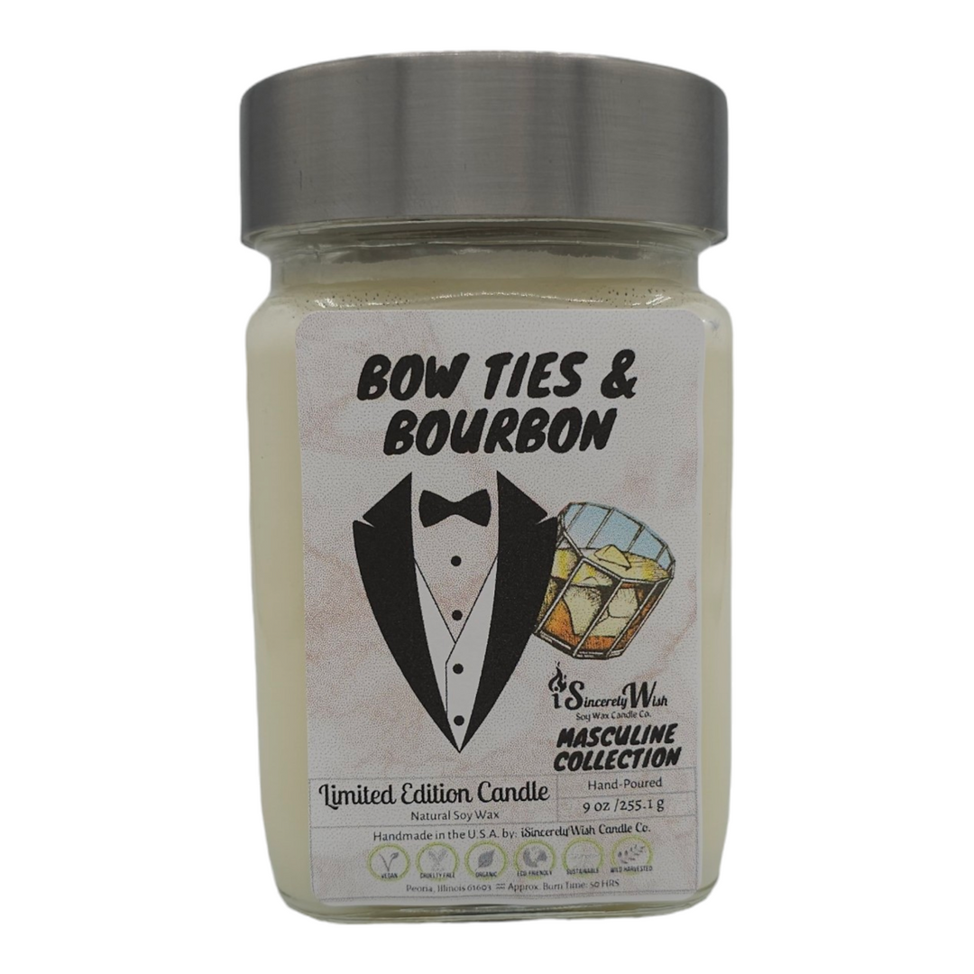 Bow Ties and Bourbon Square Candle