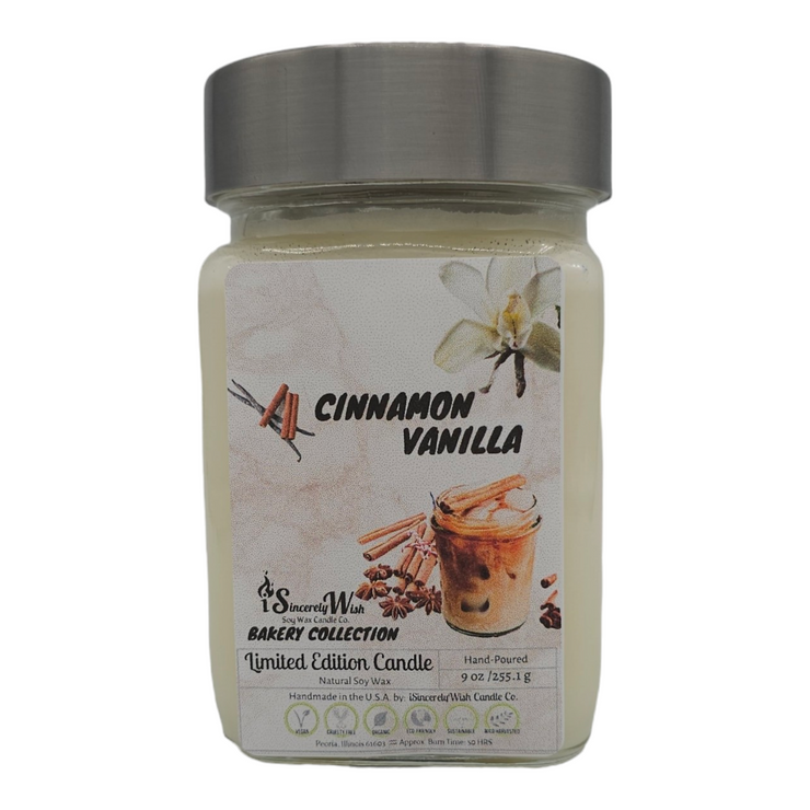 Cinnamon Vanilla Square Candle