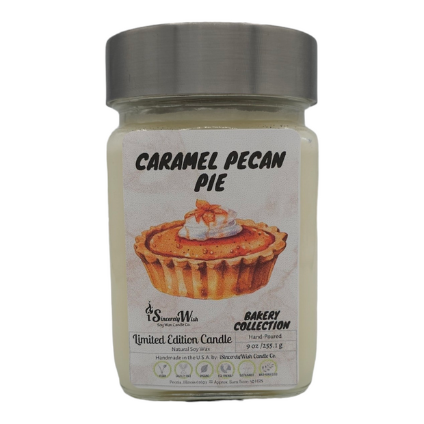 Caramel Pecan Pie Square Candle