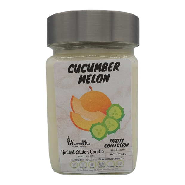 Cucumber Melon Square Candle