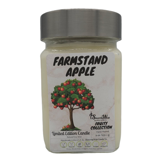 Farmstand Apple Square Candle