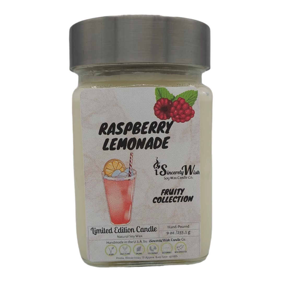Raspberry Lemonade Square Candle