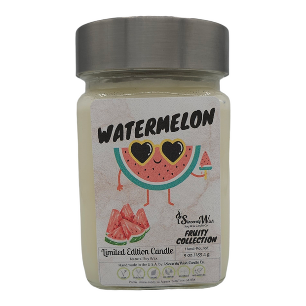 Watermelon Square Candle