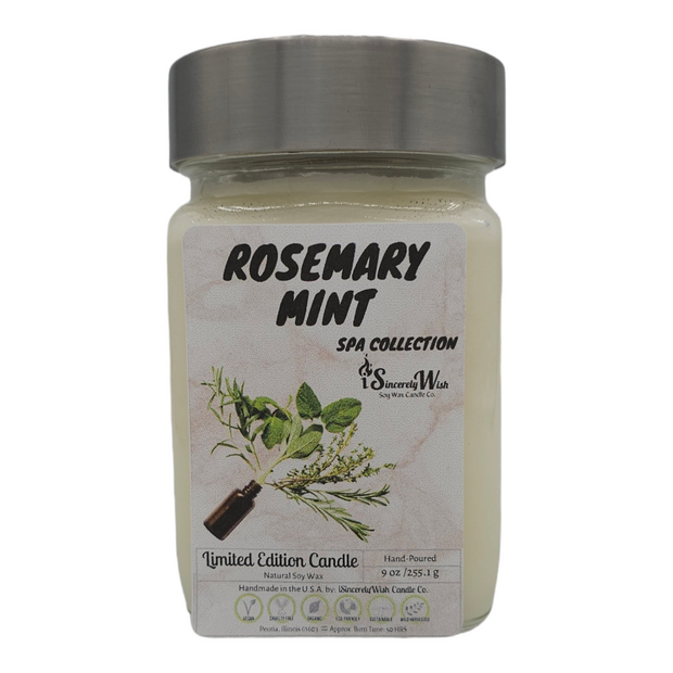 Rosemary Mint Square Candle