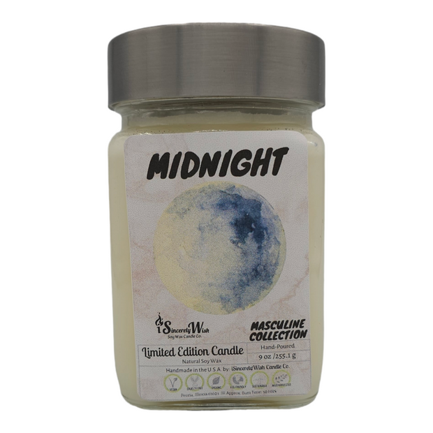 Mightnight Square Candle