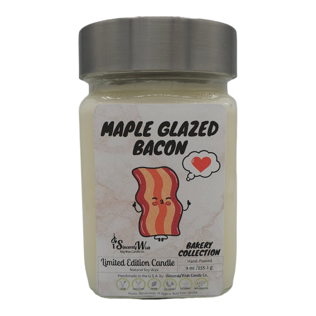 Maple Glazed Bacon Square Candle