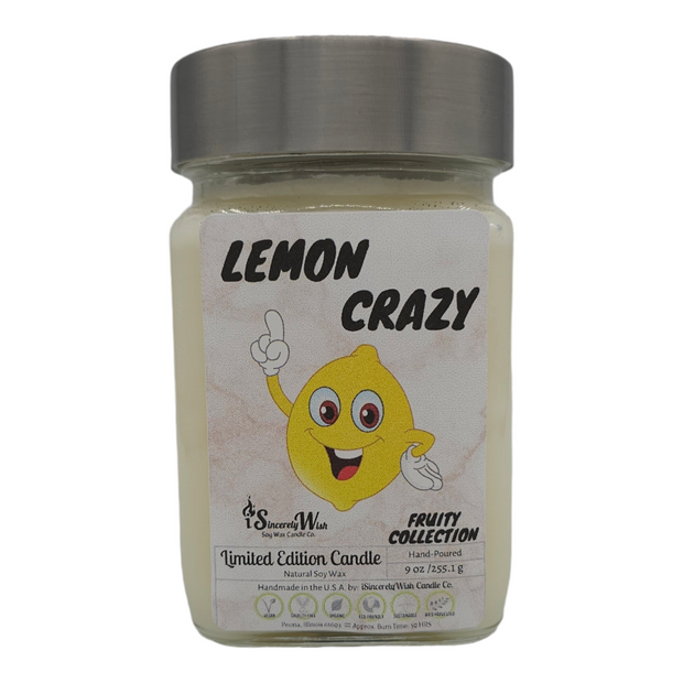 Lemon Crazy Square Candle