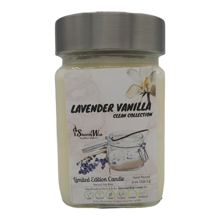 Lavender Vanilla Square Candle