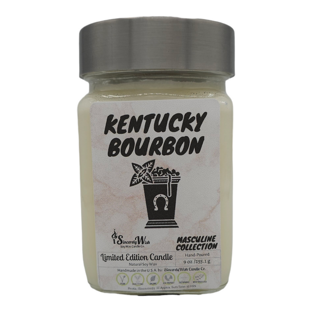Kentucky Bourbon Square Candle