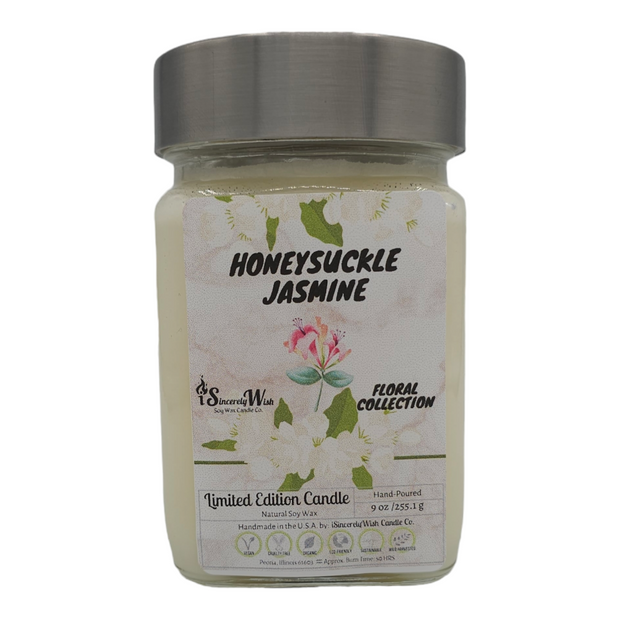 Honeysuckle Jasmine Square Candle