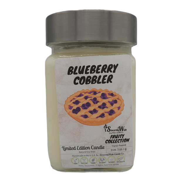 Blueberry Cobbler Square Candle