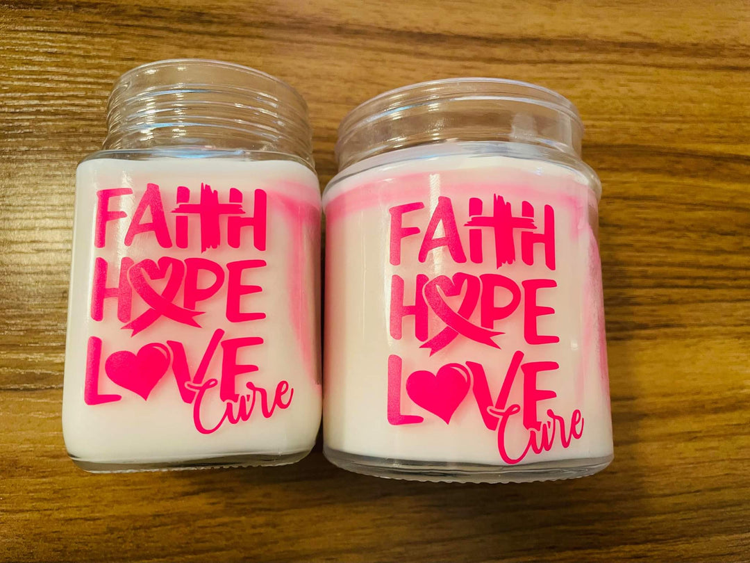 Breast Cancer Awareness Candle